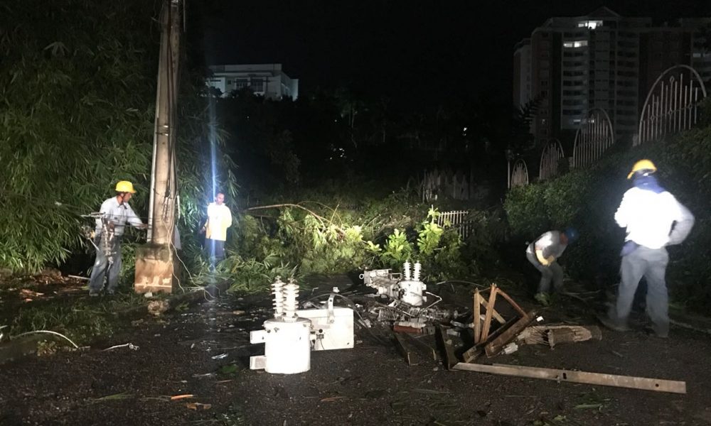 Daños en Floridablanca por fuertes lluvias