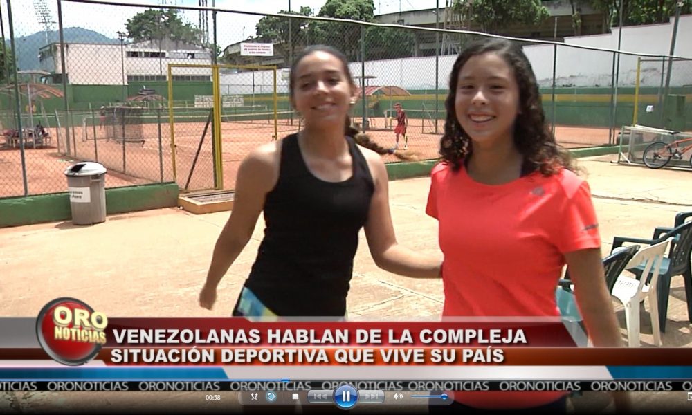 Tenistas venezolanas hablan de la situación del deporte en su país