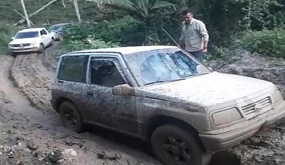 La vía entre Santa Helena del Opón y Laragua es peor que un camino de herradura