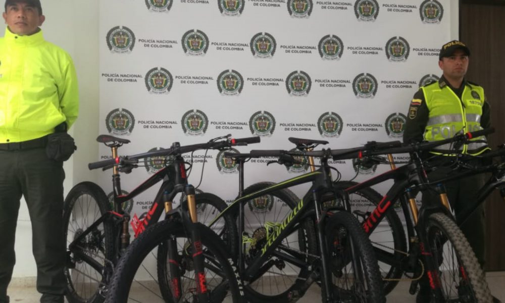 Policía Nacional recuperó 6 bicicletas robadas en Manzales
