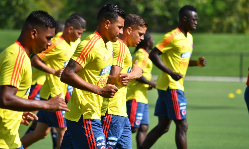 La Selección Colombia de fútbol ya entrena en New Jersy para su juego de mañana ante Argentina