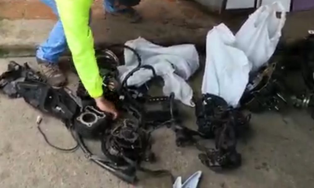 Policía ubicó desguazadero de motos hurtadas en Bucaramanga