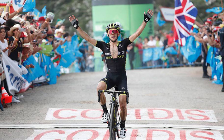 Yates ganó la 14a etapa de La Vuelta y es nuevo líder. Nairo subió un puesto
