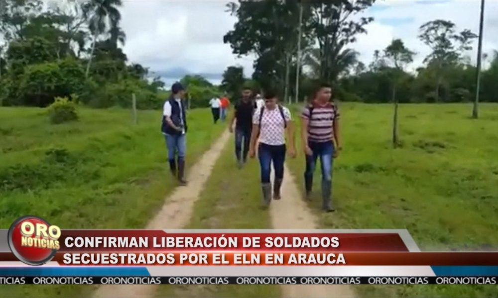 ELN, liberó tres uniformados que mantenía secuestrados, después de casi un mes de cautiverio