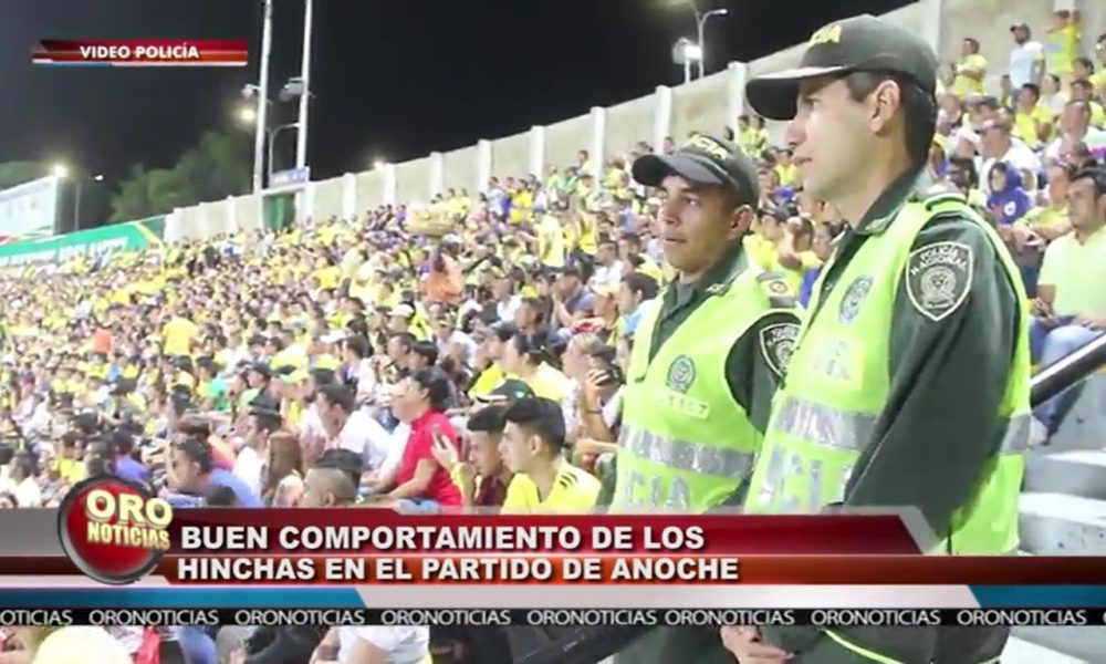 La Policía MEBUC reportó buen comportamiento de hinchas en juego Bucaramanga vs América