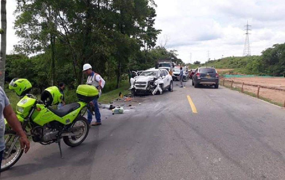 Dos fallecidos en accidente vial cerca a Barrancabermeja