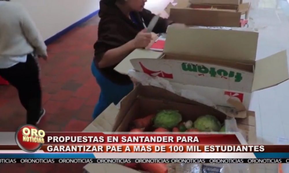 Gobernación de Santander trabaja para garantizar la alimentación escolar para fin de año