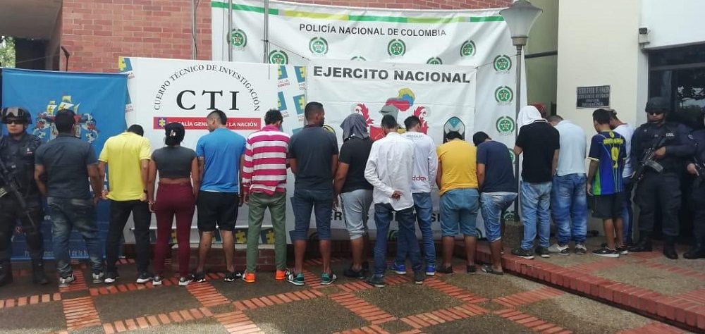 Capturados 15 presuntos integrantes de la banda 'Los del Buenavista' en Barrancabermeja