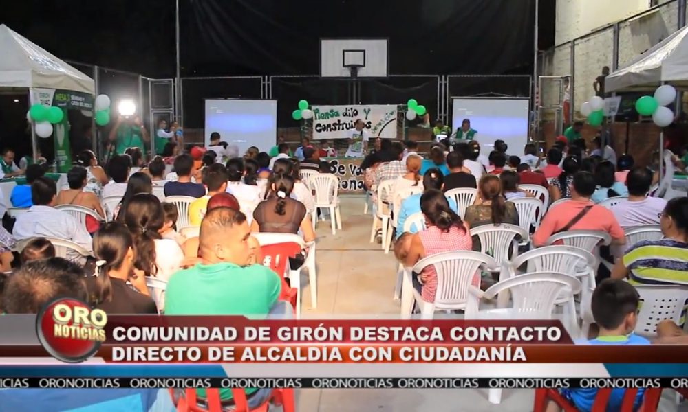 Comunidad de Girón en contacto directo con autoridades municipales