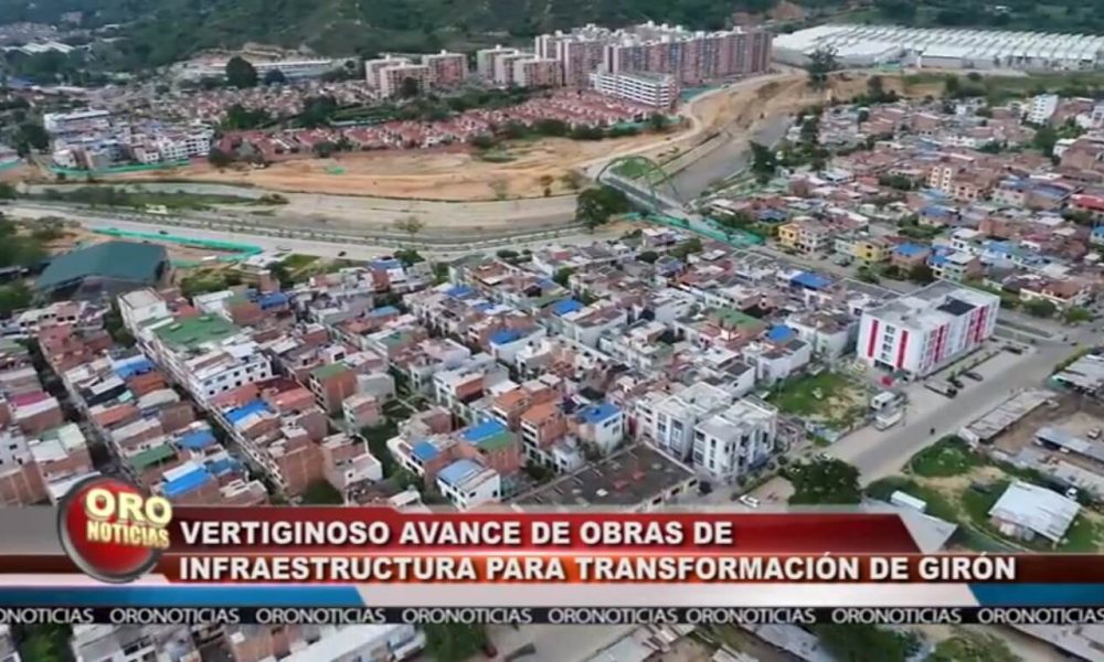 Avanzan obras de infraestructura en Girón, Santander