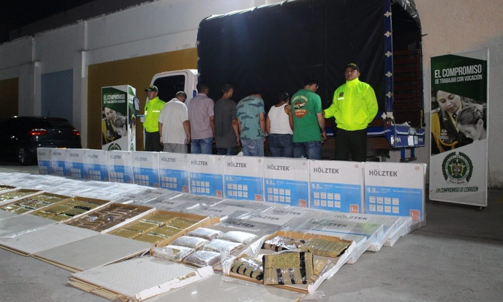 En total se incautaron más de 260 kilogramos de marihuana tipo Cripy