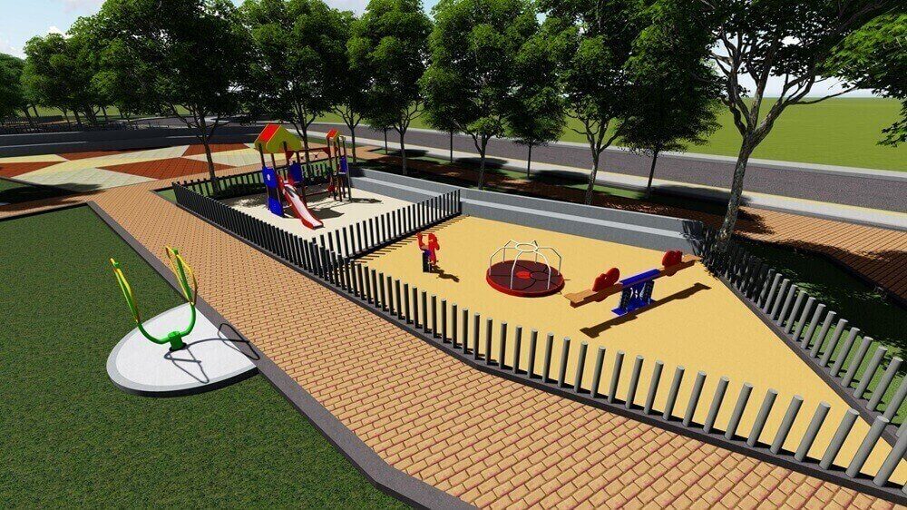 Preparan construcción del Parque Infantil en el barrio Arenales de Girón