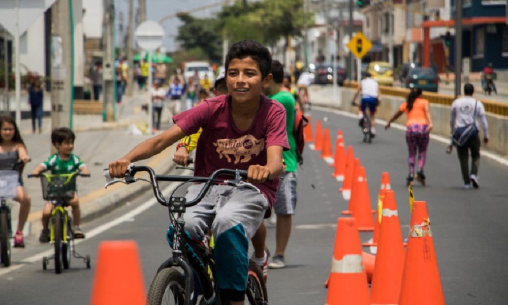 Las tarimas de la actividad física musicalizada estarán ubicadas en la glorieta del Caballo de Bolívar en la calle 10 y en la calle 45.