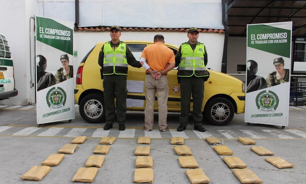 Fue capturado un taxista que transportaba marihuana en la zona norte de Bucaramanga.
