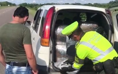 Más de 200 Kg de marihuana fueron incautados en vías de Santander