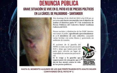 10 heridos dejó riña en Cárcel de Palogordo en Girón