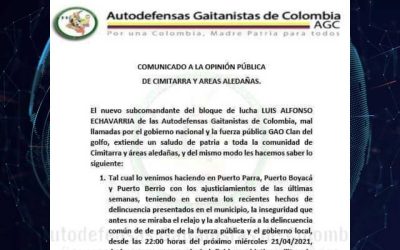 Desmienten panfletos con amenazas a comunidad en Santander