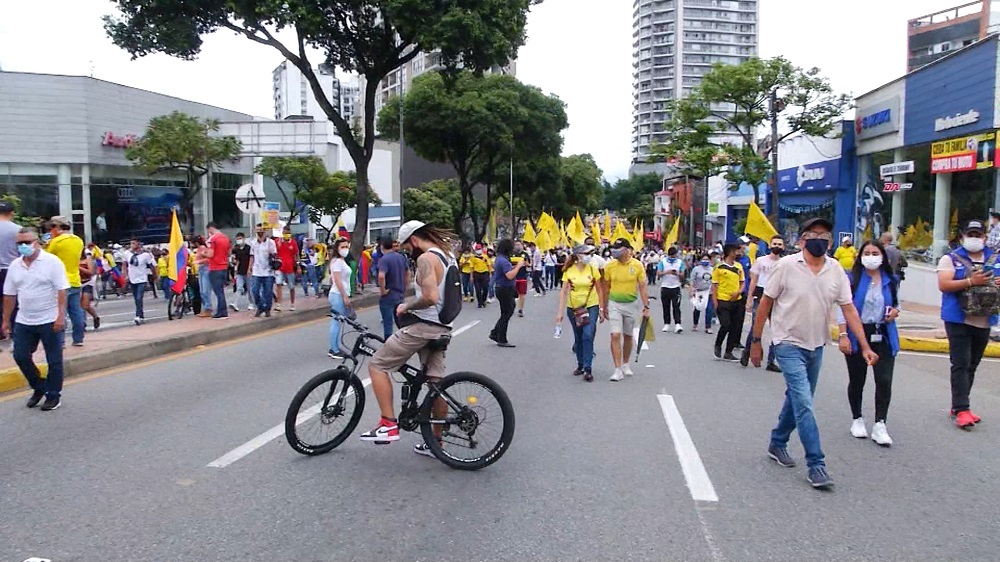 Volvieron las marchas en el área metropolitana de Bucaramanga