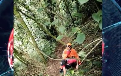Rescatan caminantes extraviados en senderos de El Socorro