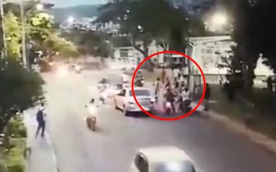 Ladrones se accidentaron luego de robar un celular en Bucaramanga