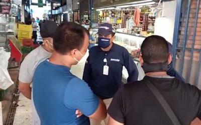 Imparten numerosos comparendos en Central de Abastos por no usar tapabocas