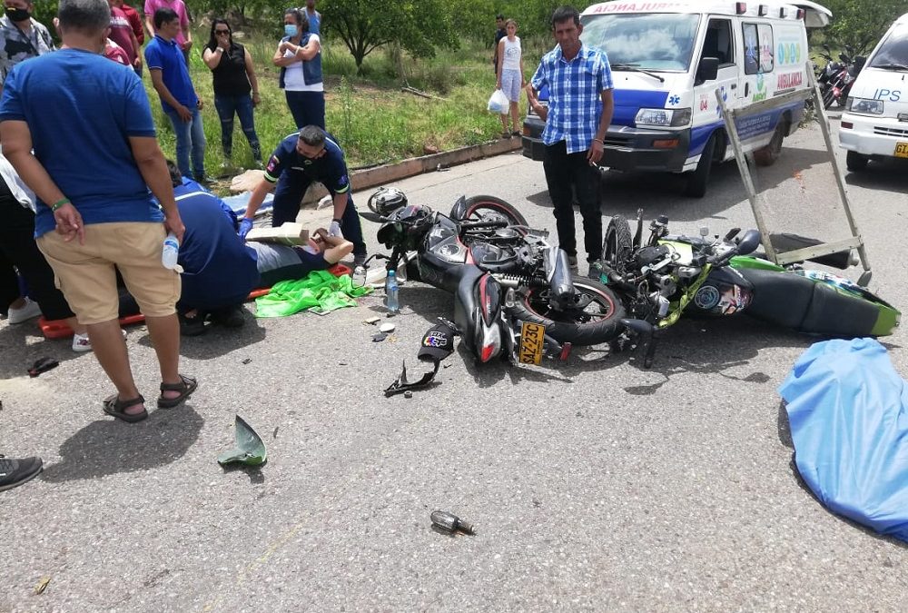 Fatal racha de motociclistas accidentados en Santander