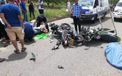 Fatal racha de motociclistas accidentados en Santander
