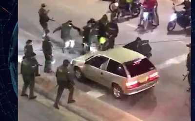 Policía perdió un ojo en manifestaciones en Girón