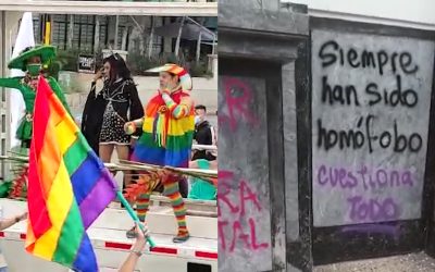 Indignación por grafitis en la Sagrada Familia tras marcha del orgullo LGBTI