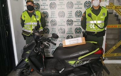 Recuperan motocicleta BWS robada a una mujer en Floridablanca