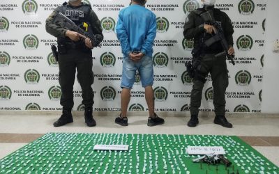 Cayó jíbaro con más de mil papeletas de bazuco para vender en Floridablanca