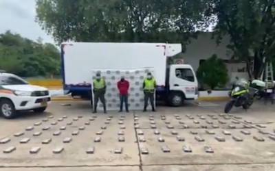 Más de 100 Kg de marihuana estaban camuflados en vehículo de carga