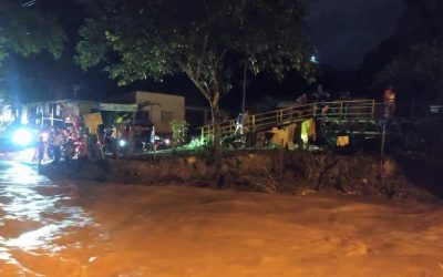 Fuertes lluvias dejaron afectaciones en al menos 10 sectores de Piedecuesta