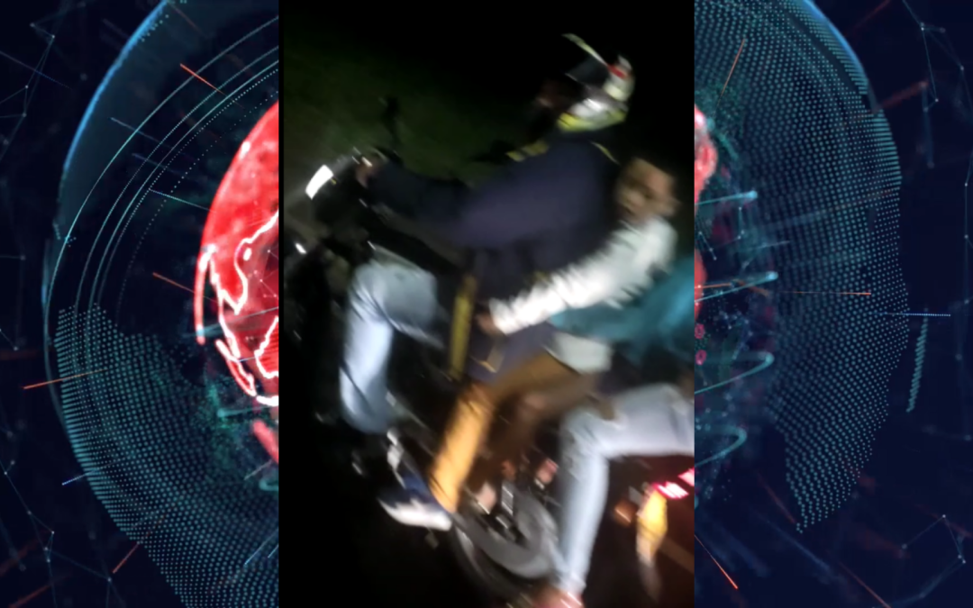 Familia arriesga su vida por imprudencia vial en el Anillo Vial
