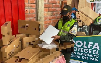 Decomisan computadores avaluados en más de $35 millones en la vía a Piedecuesta