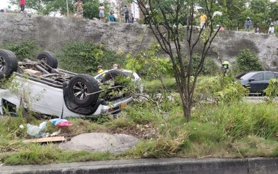Ampliación | Tres personas heridas dejó grave accidente de tránsito en la autopista