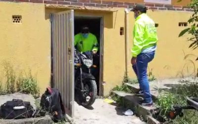 Descubren caleta de motos hurtadas en Floridablanca