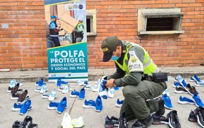 Se cayó encomienda que contenía $58 millones en calzado de contrabando