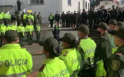 Más de mil uniformados custodiarán las vías de Santander en partido de Colombia