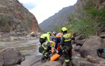 Hallan el cuerpo del menor que cayó al río Chicamocha