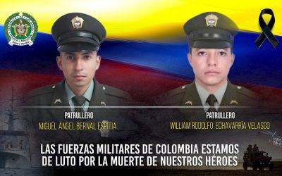 Policías rindieron homenaje póstumo a patrulleros asesinados en el Caquetá