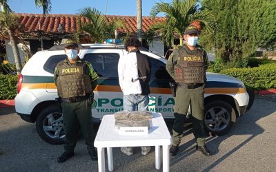 Lo cogieron con más de un kilo de marihuana que comercializaría en Bucaramanga