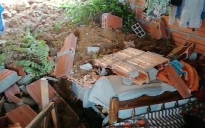 Graves afectaciones en sector rural de Bucaramanga por fuertes lluvias
