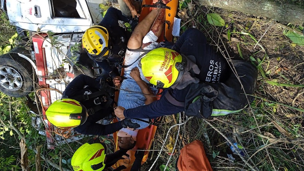 Vídeo | Cinco personas heridas dejaron siniestros viales en Santander