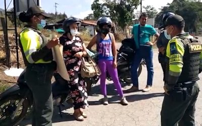 Controles en vías de Santander por puente de San José