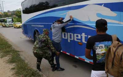Intensifican los controles migratorios en los corredores viales de acceso a Bucaramanga