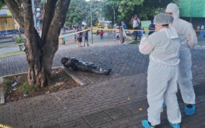 Vídeo | Con falsos cuerpos promueven el voto en Bucaramanga