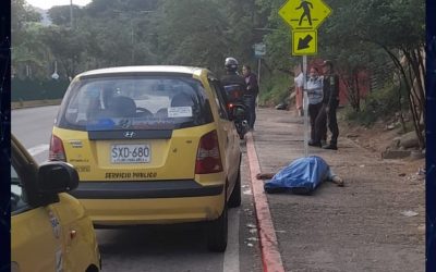 Murió taxista en plena vía pública llegando a la Terminal de Bucaramanga