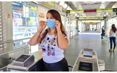 Uso del tapabocas es obligatorio en el Metrolínea