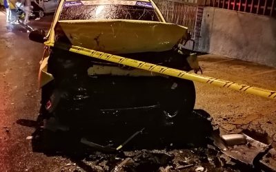 Conductor se pasó de copas y le produjo grave accidente a taxista en Floridablanca